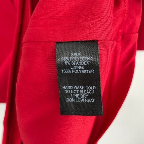 LULUS Red Short Flutter Sleeve Low Cut V Back Bodycon Mini Dress Size M - Picture 7 of 7